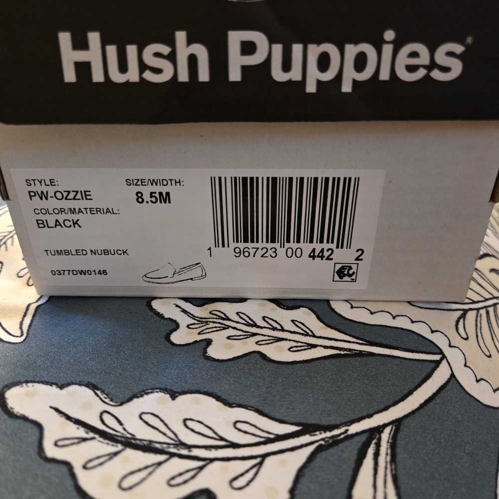 Hush Puppies Black Nubuck Shoes